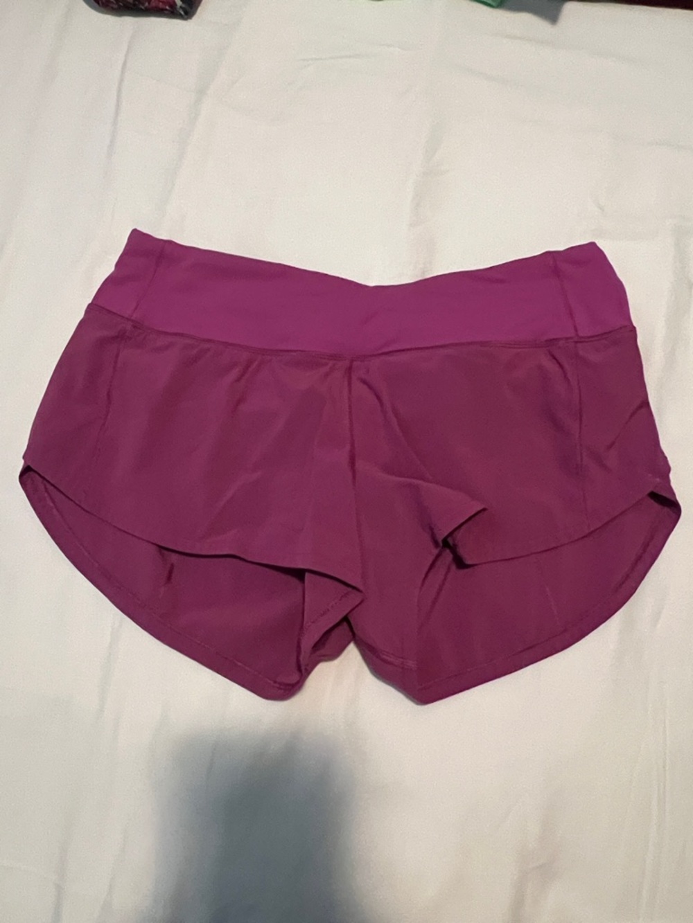 Speed up lululemon athletica Plum Layered Running Shorts